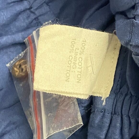 Anthropologie Forever That Girl  Smocked Blouse Cornflower Blue  Women's Medium - Picture 7 of 15